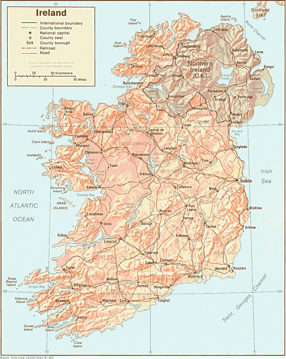 Irlanda: cartina - 265877 Bytes